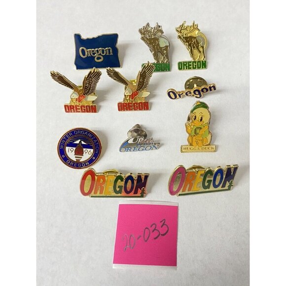 Oregon Pins LOT 11 Eagle Pride Rainbow 1996 Winter Organization Olympics Elk - Picture 12 of 16